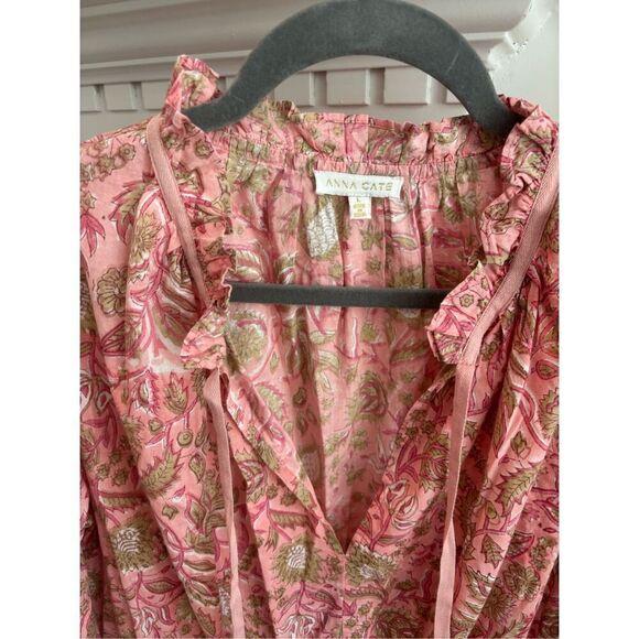 NWOT Anna Cate Isabella Dress Block Print Pink Floral Large , $298 - Picture 3 of 8